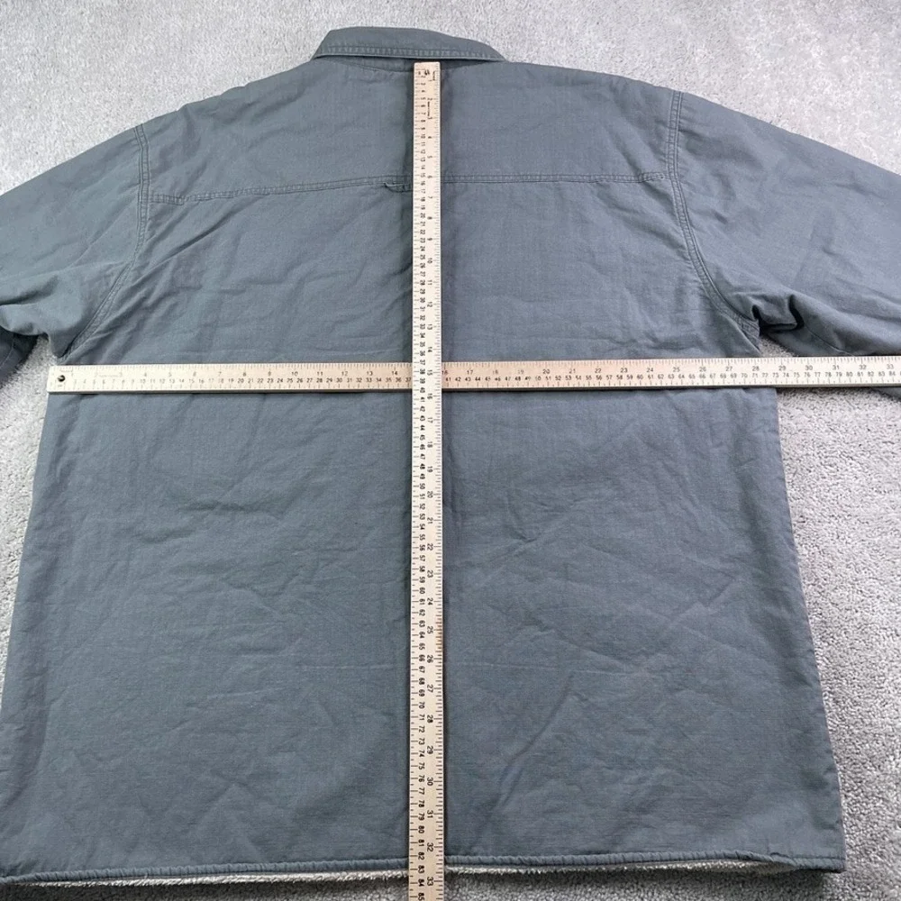 Levis Shirt Jacket Mens 3XL XXXL Grey Ripstop Canvas Fleece Lined Barn Shacket - Picture 10 of 14